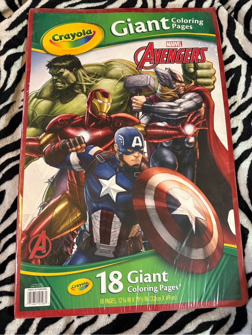 Crayola Marvel Avengers Giant Coloring Pages - Red, Green, Blue